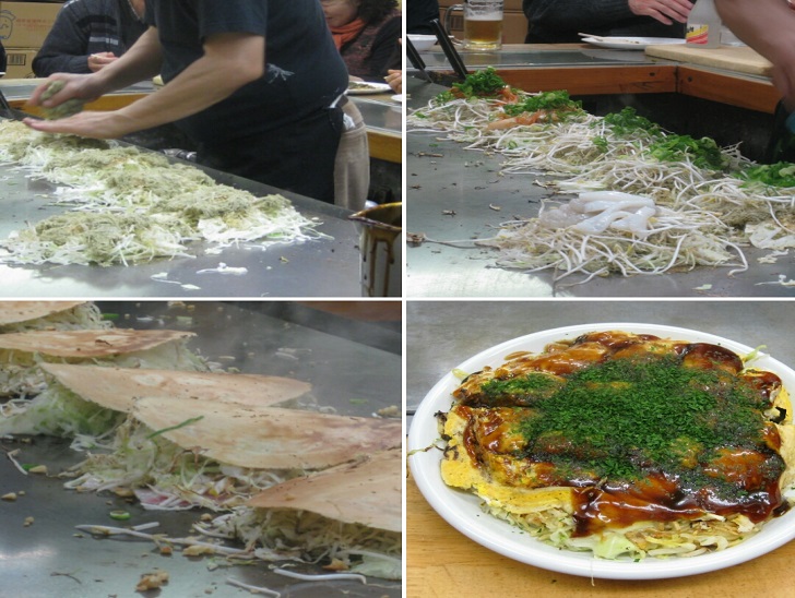 Okonomiyaki nello stile di Hiroshima